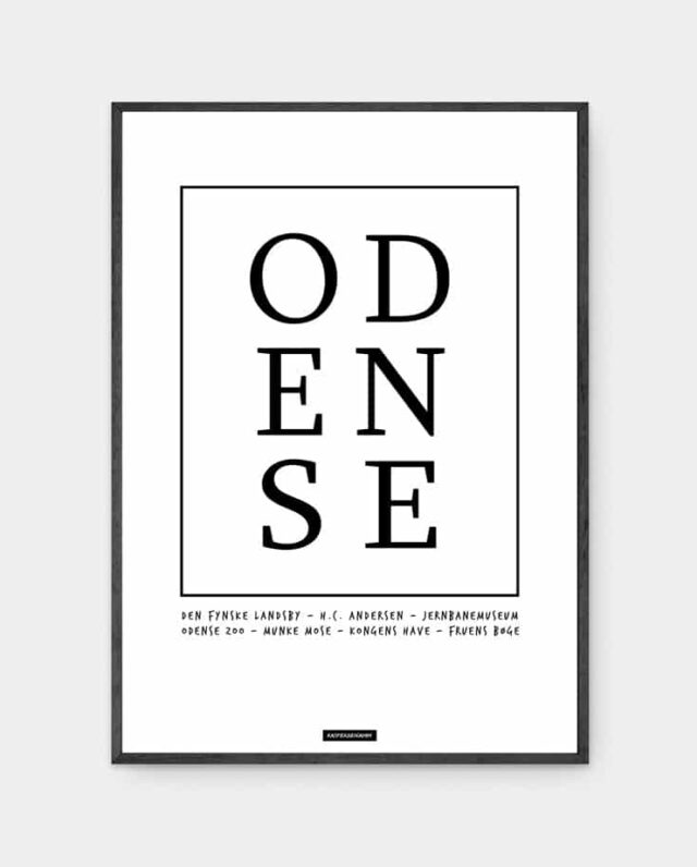 Odense plakat i ramme