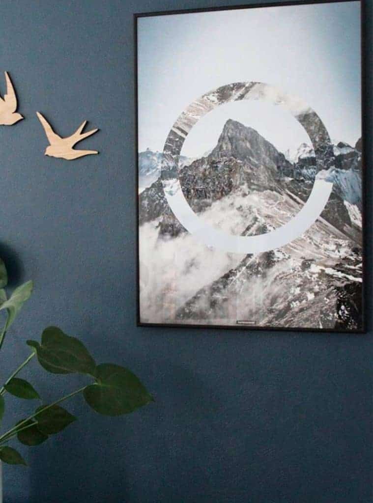 Natur billede med klipper og bjerge - Sky High plakat
