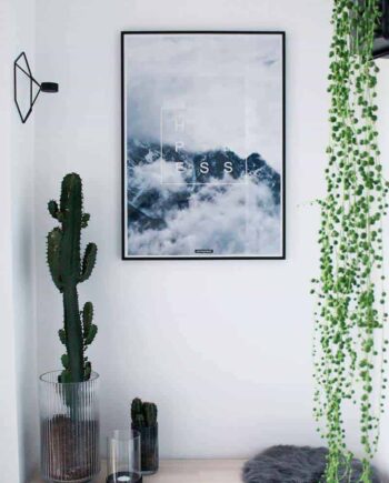 Natur tekst plakat - Happiness plakat