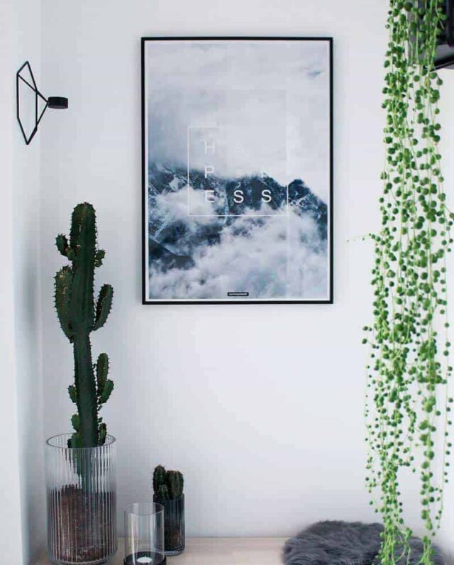 Natur tekst plakat - Happiness plakat