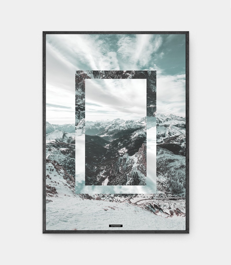 Snow Mountain plakat i ramme