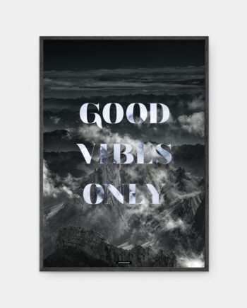 Good Vibes Only plakat i ramme