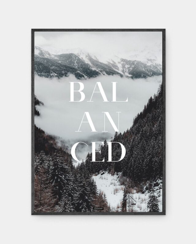 Balanced plakat
