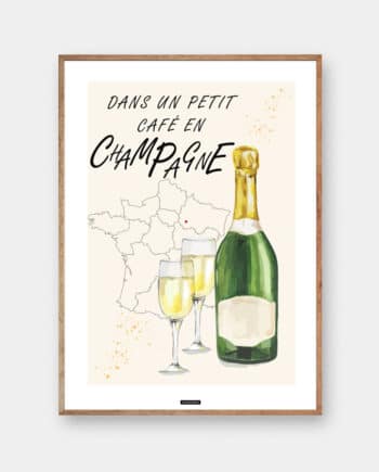 Champagne plakat af KASPERBENJAMIN.