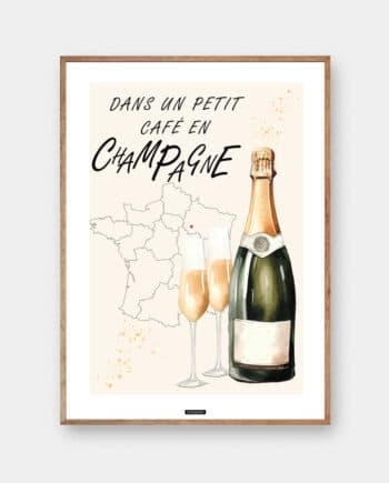 Champagne plakat fra KASPERBENJAMIN