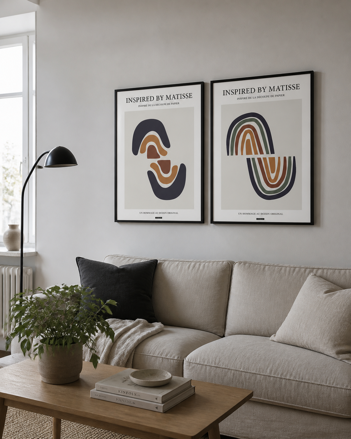 Miljøbillede med grafiske plakater